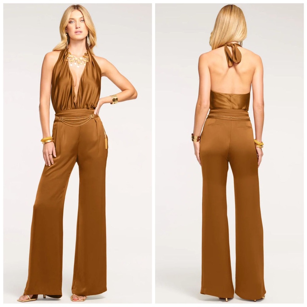 Ramy Brook Joss Wide Leg Pant in Copper